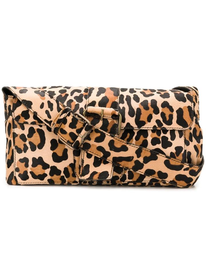P.a.r.o.s.h. Leopard Shoulder Bag - Brown