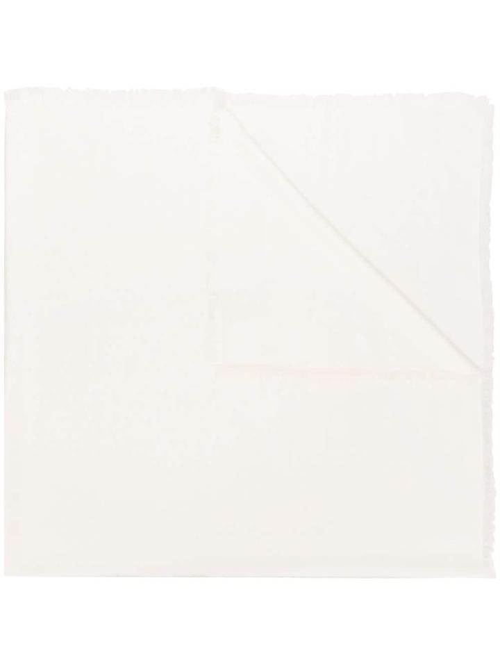 Gucci Gg Monogram Scarf - White