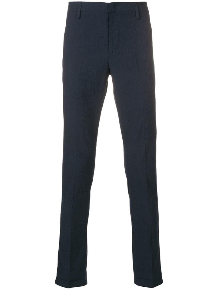 Dondup Turn Up Cuffs Tailored Trousers - Blue