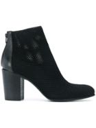 Strategia Mesh Style Ankle Boots - Black