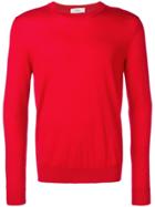 Pringle Of Scotland Round Neck Merino Wool Jumper - Red