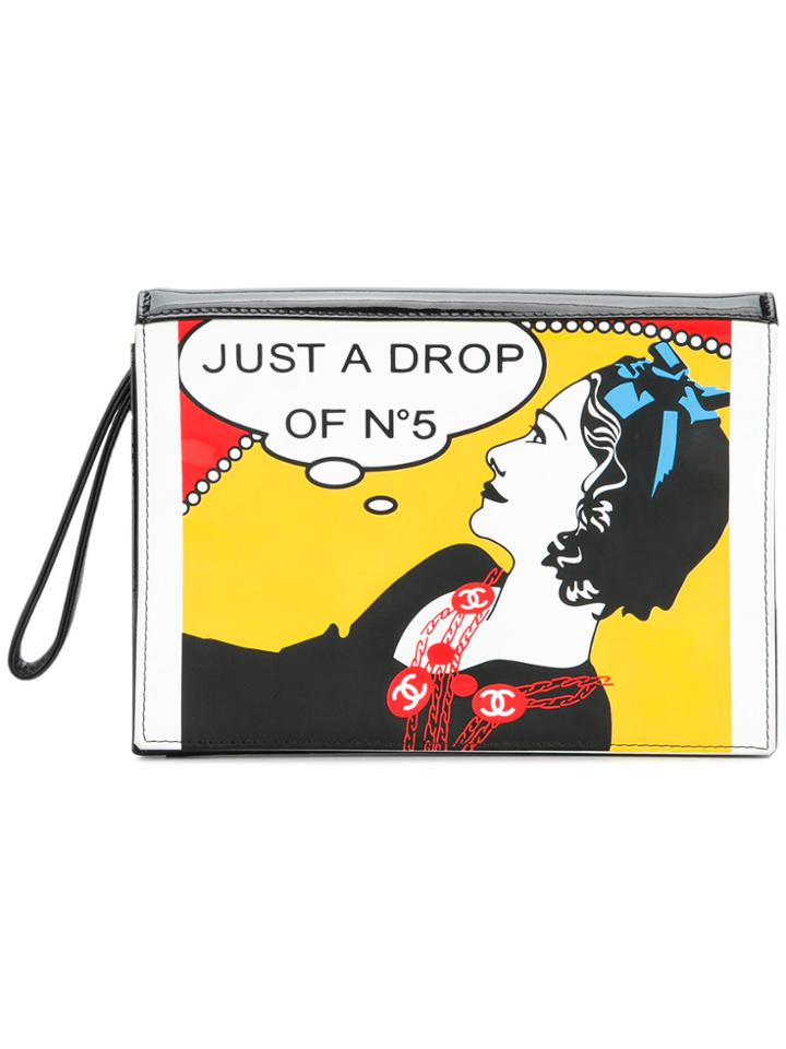 Chanel Vintage Illustrated Clutch Bag - Multicolour