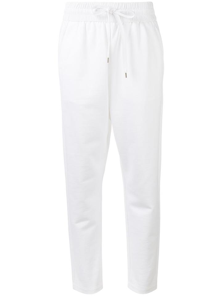 No21 - Drop-crotch Sweatpants - Women - Cotton - 42, White, Cotton
