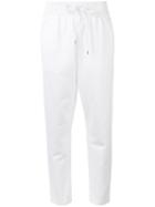 No21 - Drop-crotch Sweatpants - Women - Cotton - 42, White, Cotton