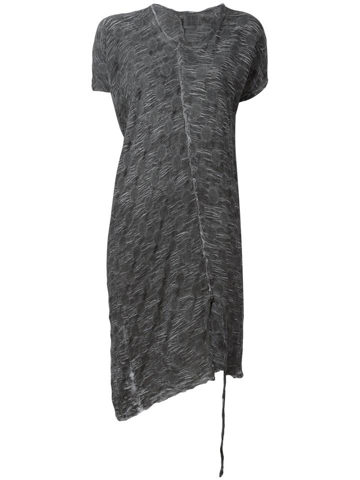 Lost & Found Ria Dunn Long Asymmetric Seam T-shirt, Women's, Size: Xs, Grey, Viscose/cotton