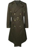 Hed Mayner Midi Trench Coat - Green