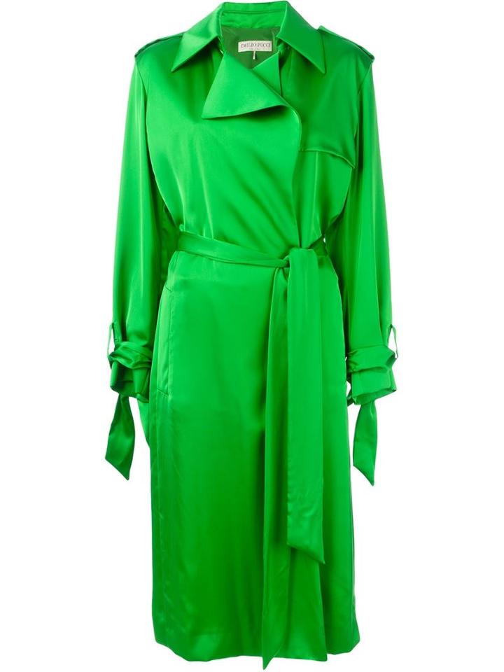 Emilio Pucci Satin Trench