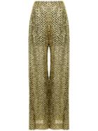 Roland Mouret Flared Trousers - Metallic