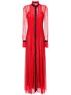 Philosophy Di Lorenzo Serafini Long Sheer Dress - Red