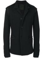 Lost & Found Ria Dunn - Raw Hem Blazer - Men - Cotton/polyamide/acetate/wool - M, Black, Cotton/polyamide/acetate/wool