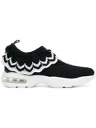 Msgm Mesh Design Slip-on Sneakers - Black