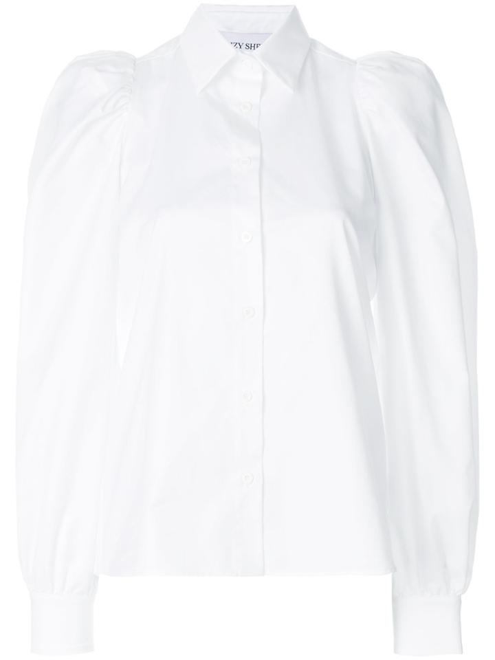 Daizy Shely Puffed Sleeve Shirt - White