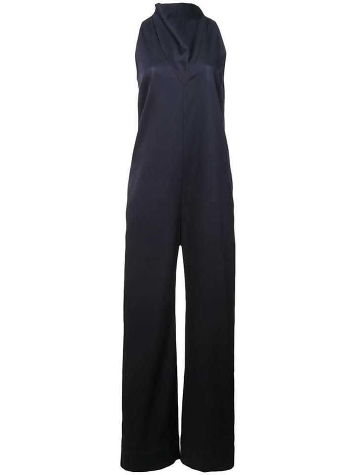 Nomia Cowl Neck Sleeveless Jumpsuit - Blue