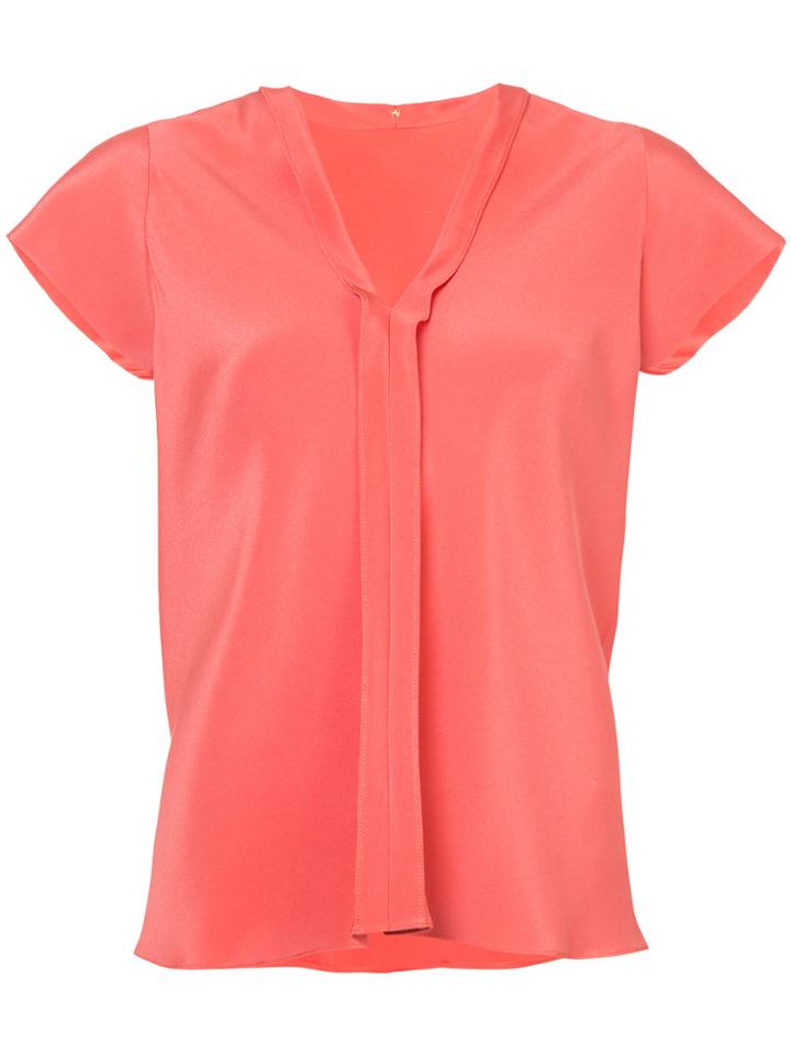 Peter Cohen V-neck Blouse - Yellow & Orange