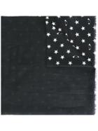 Kenzo 'fireworks' Scarf, Men's, Black, Cotton/silk