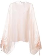 Chloé Oversized Sleeve Sheer Blouse