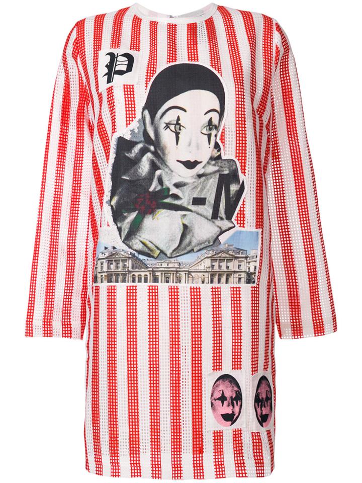 P.a.m. Striped Graphic Print Dress - Red
