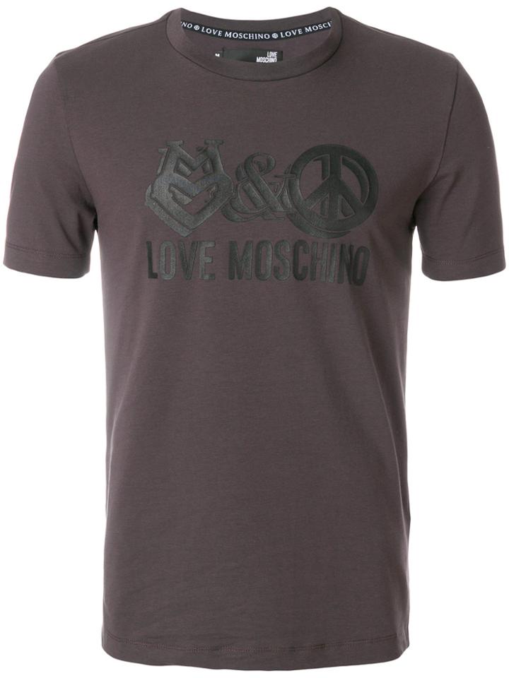 Love Moschino Printed T-shirt - Grey