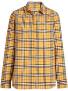 Burberry Check Cotton Shirt - Yellow & Orange