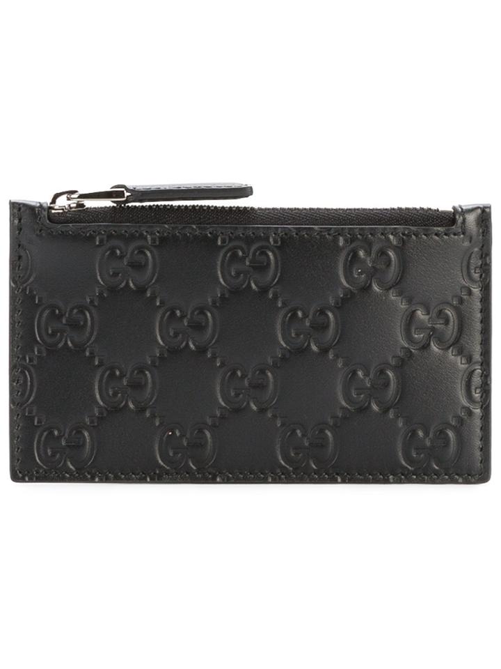 Gucci Guccissima Coin Pouch - Black