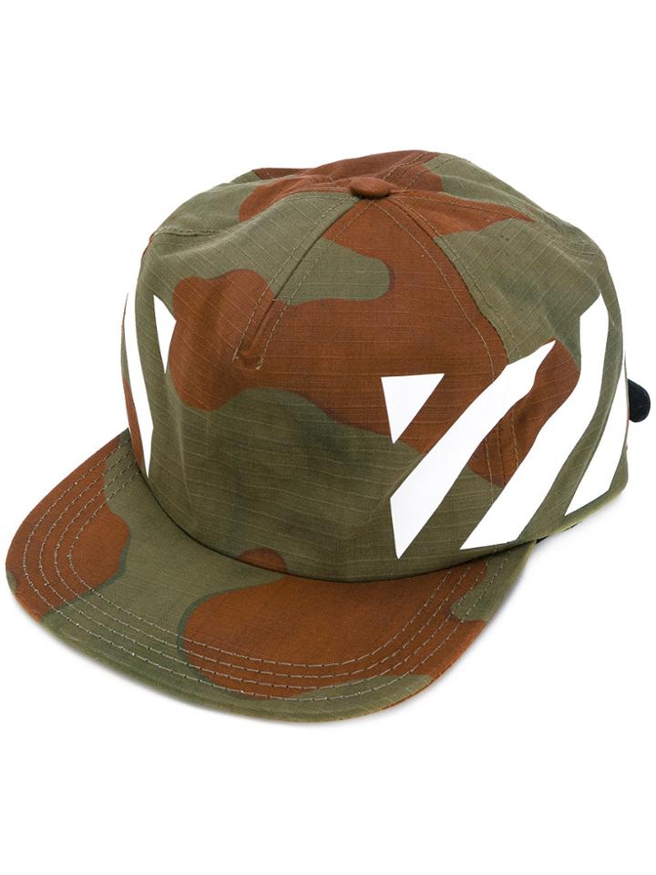Off-white Camouflage Print Cap - Nude & Neutrals