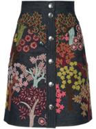 Giambattista Valli Floral Embroidered Skirt - Multicolour