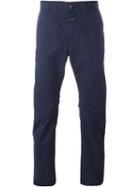 Closed Chino Trousers, Men's, Size: 32/34, Blue, Cotton/spandex/elastane