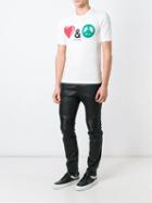 Love Moschino Heart & Piece Sign T-shirt