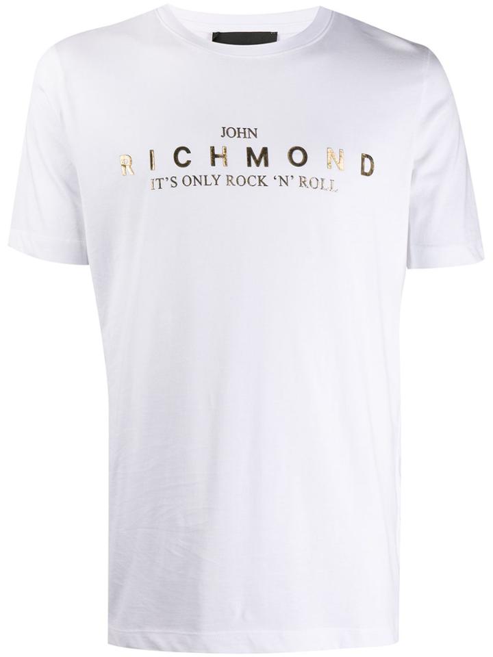 John Richmond Contrast Graphic-print T-shirt - White