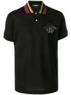 Roberto Cavalli Logo Polo Shirt - Black