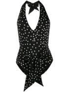 Stella Mccartney Polka Dot Print Swimsuit - Black
