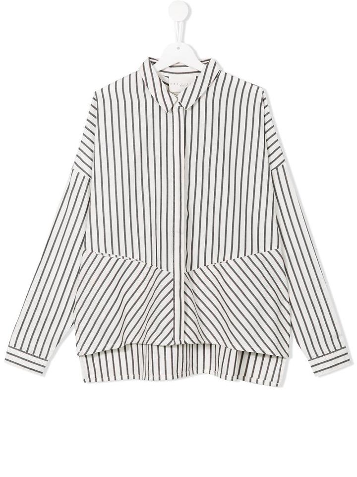 Une Fille Striped Shirt, Girl's, Size: 14 Yrs, White