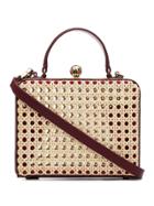 Mehry Mu Luna Rattan Mini Box Bag - Red