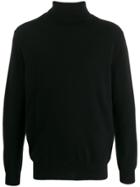 N.peal 007 Classic Polo Neck Sweater - Black
