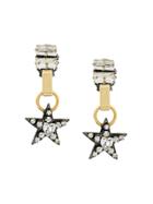 Radà Embellished Star Drop Earrings - Metallic