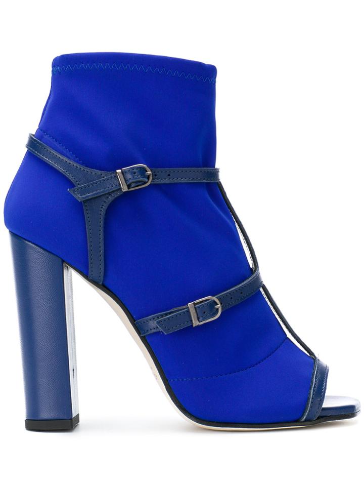 Marc Ellis Open Toe Ankle Boots - Blue