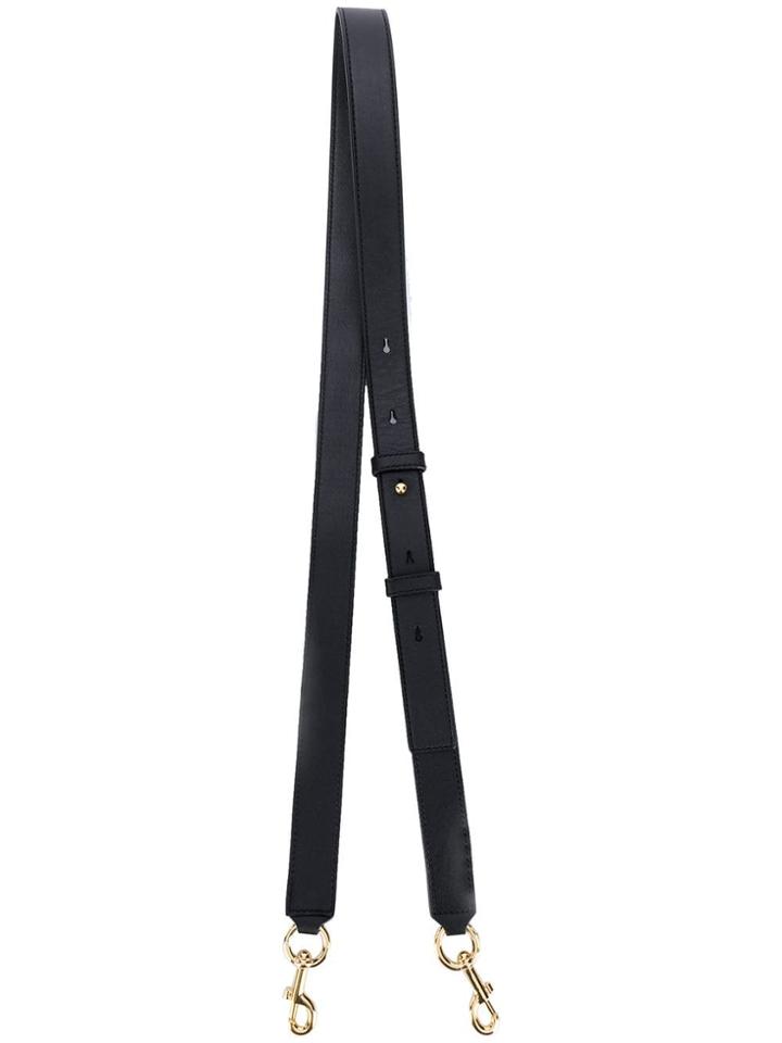 Marc Jacobs Debossed Leather Strap - Black