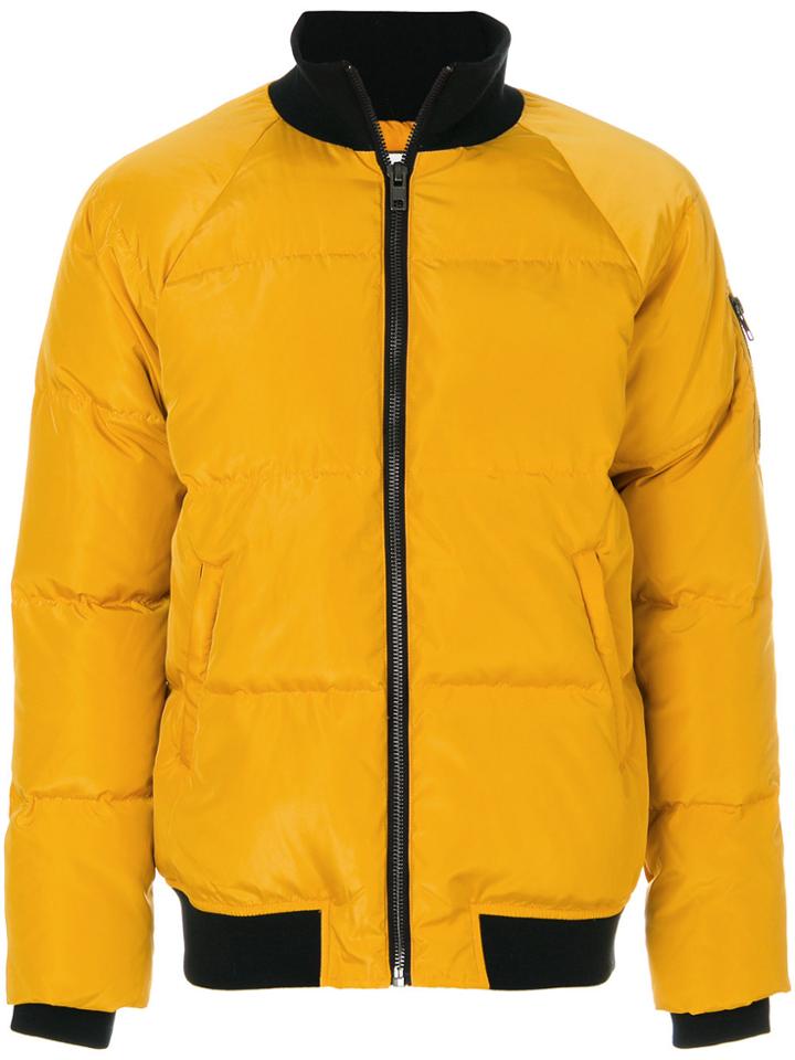 Paul & Joe Zipped Padded Jacket - Yellow & Orange