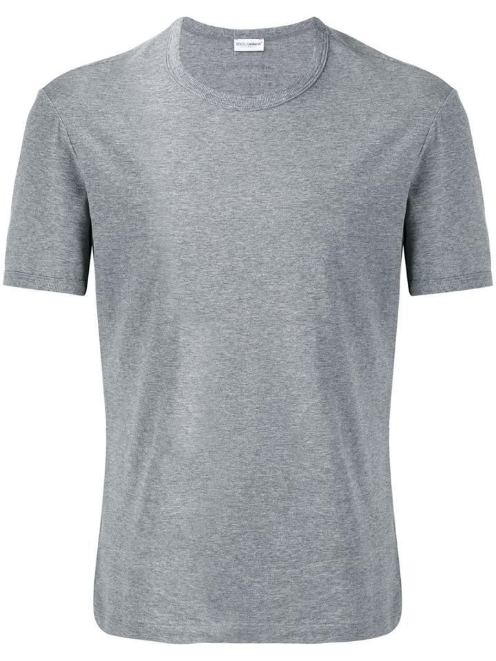 Dolce & Gabbana Underwear Classic T-shirt, Men's, Size: 4, Grey, Cotton/spandex/elastane