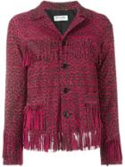 Saint Laurent 'curtis' Jacket - Pink & Purple