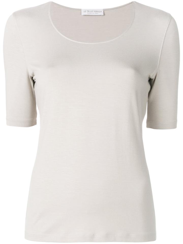 Le Tricot Perugia Classic Short-sleeve T-shirt - Nude & Neutrals