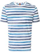 Missoni Striped Round Neck T-shirt - Blue
