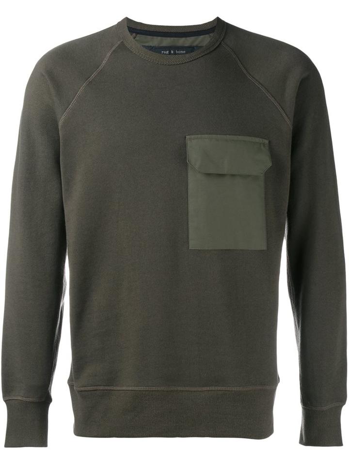 Rag & Bone 'elijah' Sweatshirt Dress, Men's, Size: Large, Green, Cotton