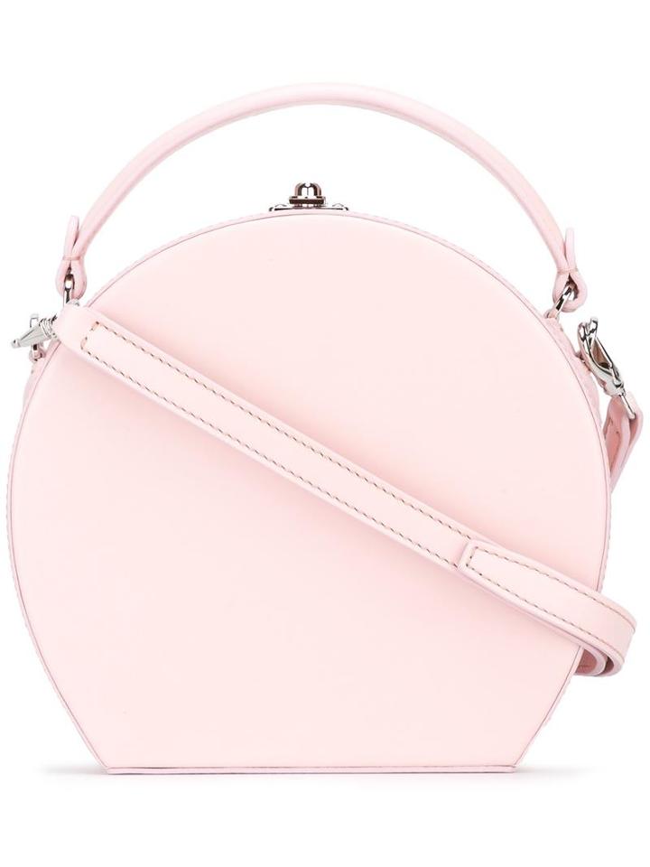 Bertoni 1949 Round Shoulder Bag, Women's, Pink/purple, Calf Leather