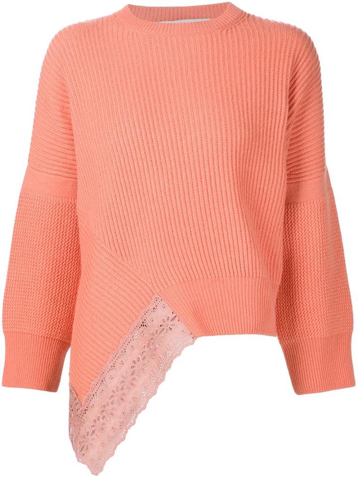 Stella Mccartney 'peony' Lace Inserts Jumper