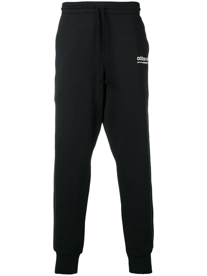Adidas Ribbed Cuff Trousers - Black