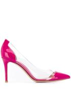 Gianvito Rossi Clear Panel Pumps - Pink