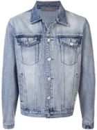 Geo Adjustable Denim Jacket - Blue