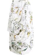 Chalayan Embroidered Skirt - White