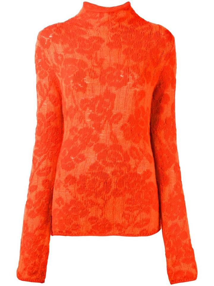 Etro Floral Pattern Jumper, Women's, Size: 42, Yellow/orange, Mohair/wool/polyimide